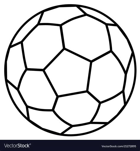 soccer ball drawing outline