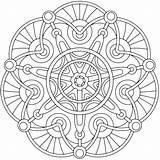 Coloring Pages Geometric Adult Printable Getcolorings Marvelous sketch template