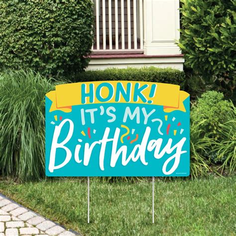 honk   birthday birthday party yard sign lawn decorations