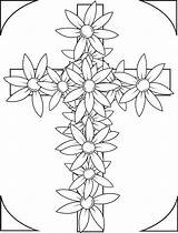 Cruci Kreuz Sympathie Croix Adults Coloriage Flori Colorier sketch template