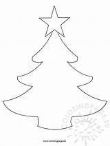Christmas Tree Simple Template Drawing Coloring Email sketch template
