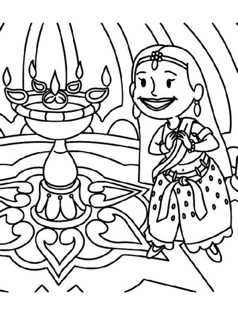 cartoon  diwali festival coloring page netart   coloring