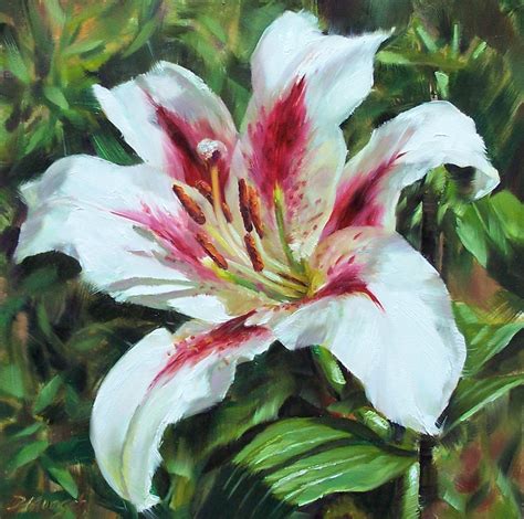 lily oil painting  paintingvalleycom explore collection  lily