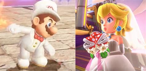 Super Mario Odyssey Mario And Peach Wedding By 9029561 On