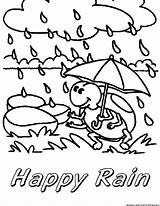 Kolorowanki Deszcz Dzieci Monsoon Umbrella Bestcoloringpagesforkids Raindrop sketch template