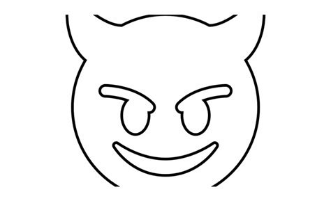 emoji faces devil coloring pages sketch coloring page