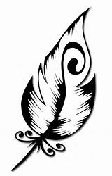 Feather Tattoo Drawing Filigree Peacock Clipart Outline Simple Clip Drawings Line Designs Tribal Coloring Easy Deviantart Plume Stencil Idea Pages sketch template