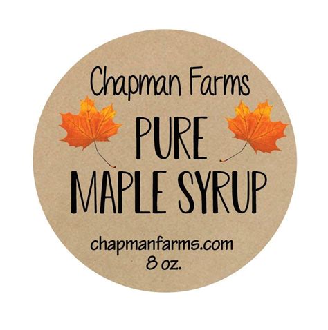 maple syrup label canning label custom maple syrup labels etsy