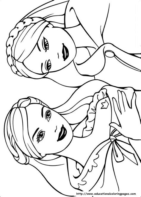 barbie princess colouring pages  print pictures