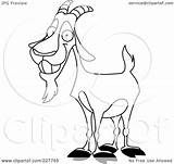 Goat Billy Outline Happy Coloring Clipart Illustration Yayayoyo Royalty Rf Line Drawing Getdrawings 2021 sketch template