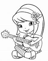 Strawberry Shortcake Coloring Pages Kids Printable Preschoolers sketch template