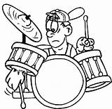 Drummer Broke sketch template