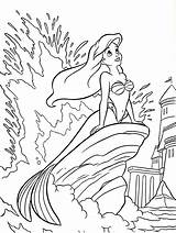 Coloring Disney Pages Princess Ariel Walt Characters Fanpop Sheet Colouring Printable Color Sheets Mermaid Little Kids Drawing Rock Cute sketch template