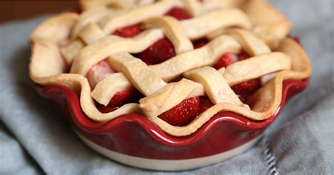 fresh strawberry raspberry pie recipe popsugar food