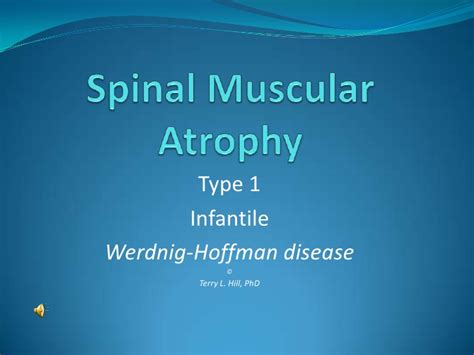 spinal muscular atrophy power point