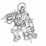 Ork Coloring Pages Orks Template Templates sketch template