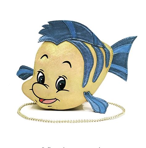 disney inspired flounder purse adorable the little mermaid small