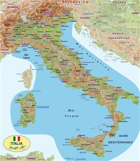 karte von italien land staat welt atlasde