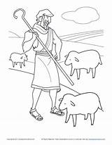 Shepherd Coloring Pages Jesus Bible Good Flock His Kids Sheep Lost Shepherds Am Baby Visit Tends Activities Colouring Color Printable sketch template