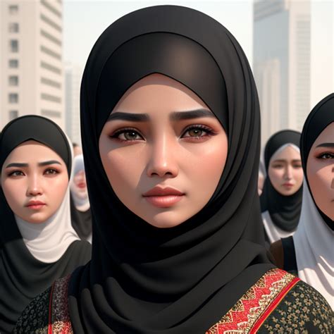 Generator Seni Ai Dari Teks Hijab Ultra Realistic Image 3d Huge