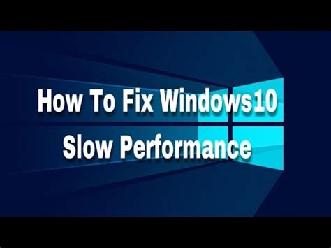 fix windows  slow performance youtube