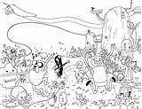 Adventure Time Coloring Pages Coloring4free Printable Related Posts sketch template