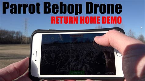 parrot bebop drone return home demonstration   ultrahd youtube
