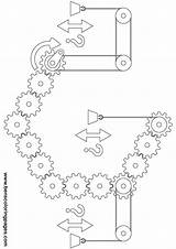 Gears Designlooter Rube Goldberg sketch template
