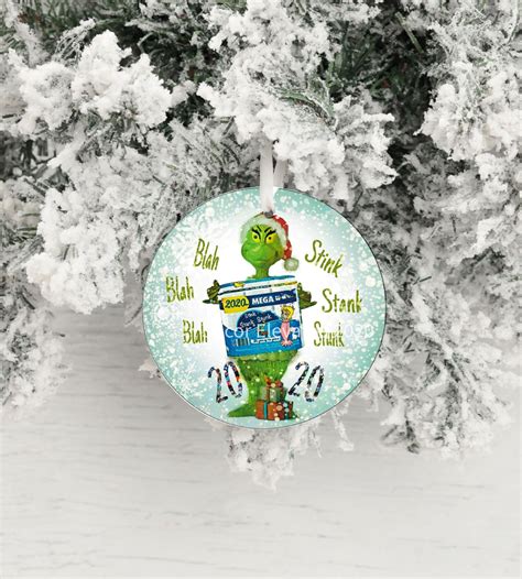 grinch toilet paper ornament  png file sign funny etsy