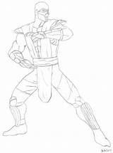 Mortal Kombat Scorpion Desenhar Imagui Kolorowanki Bestcoloringpagesforkids Coll Mail Comodesenhar10 sketch template