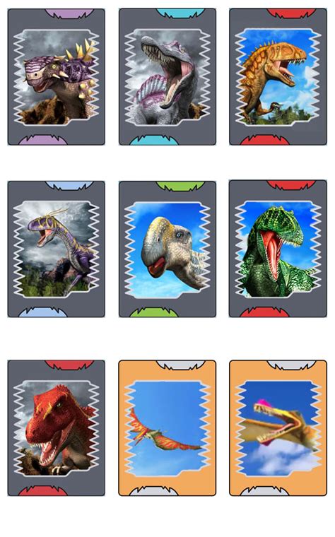 dinosaur king cards printable customize  print