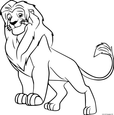 lion guard coloring pages