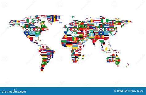 world flag map stock vector illustration  flags eurasia