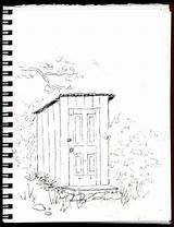 Outhouse Old Journal Working Hand Which Book Made sketch template