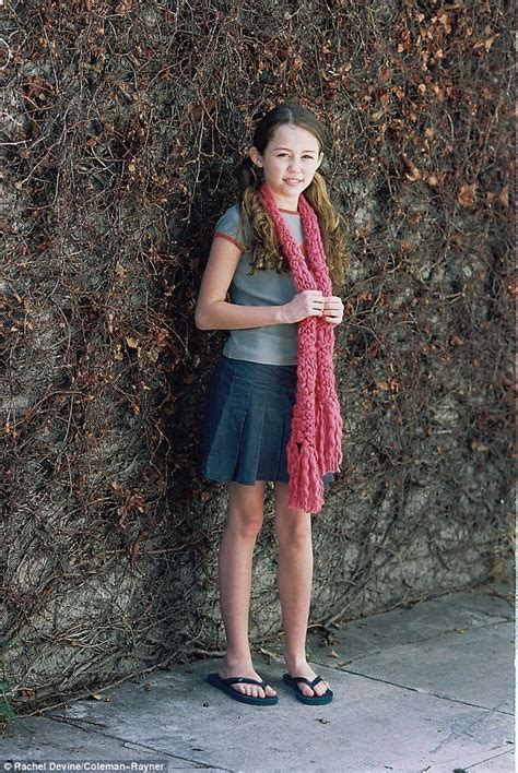 miley cyrus modelling shoot when she was 11 year old girl named destiny