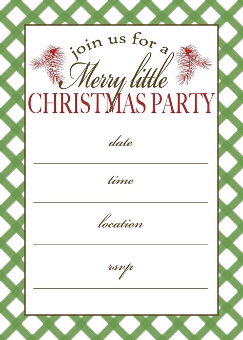 printable personalized christmas invitations  printable