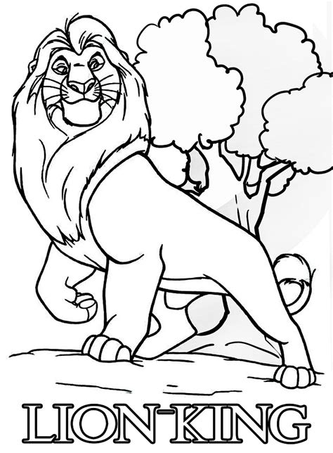 printable lion king coloring pages