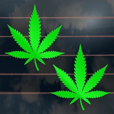 marijuana leaf stickers mm cannabis hemp herb weed pot grass