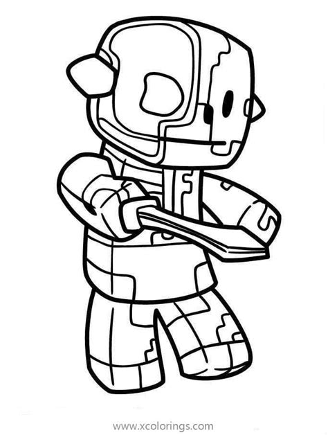 roblox zombie character coloring page xcoloringscom