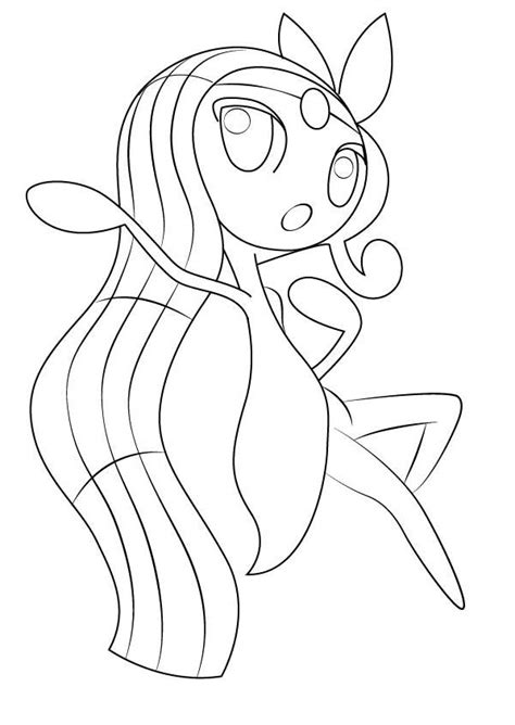 meloetta  pokemon coloring pages  printable coloring pages