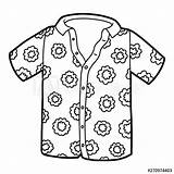 Shirt Hawaiian Coloring Pages Pattern Vector Flower Floral Illustration Plumeria Exotic Popular Book Sketch Template sketch template