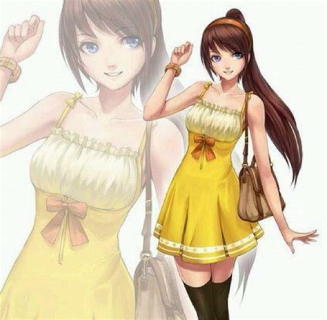 Anime Girl With A Yellow Dress Anime Art Pinterest