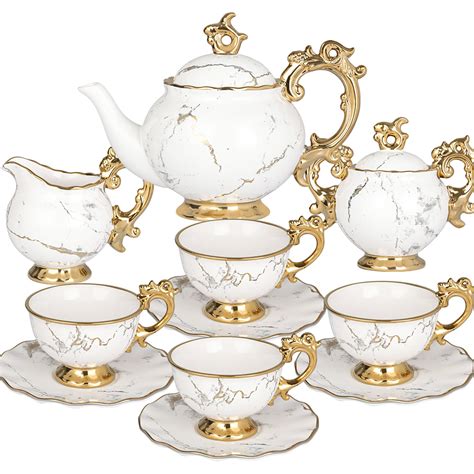 ahx tea set porcelain vintage english tea sets  women adults