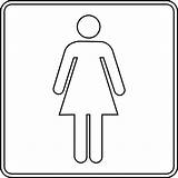 Outline Clipart Woman Person Sign Girl Bathroom Signs Female Restroom Clip Room Womens Symbol Cliparts Girls Template Printable Wonder Women sketch template