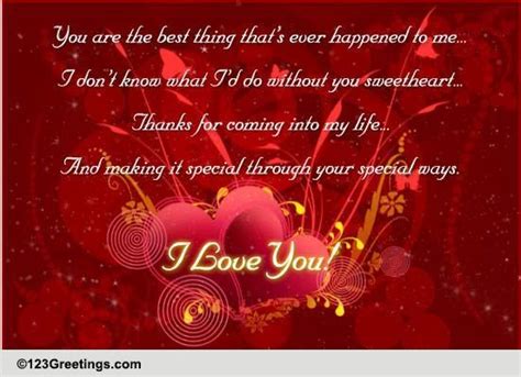 thanks sweetheart free for your love ecards greeting