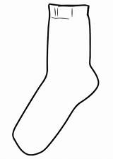Sock Kous Kleding Kleurplaten Calza Socke Malvorlage Calcetines Calcetin Animaatjes Ausmalbild Edupics Große Syndrome sketch template