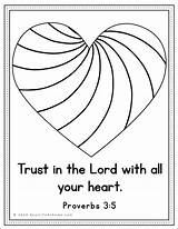 Heart Trust Proverbs Reallifeathome sketch template