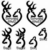 Browning Silhouette Deer Doe Buck Heart Clipart Clip Symbol Logo Cliparts Coloring Pages Tattoo Arms Antler Template Library Transparent Clipground sketch template