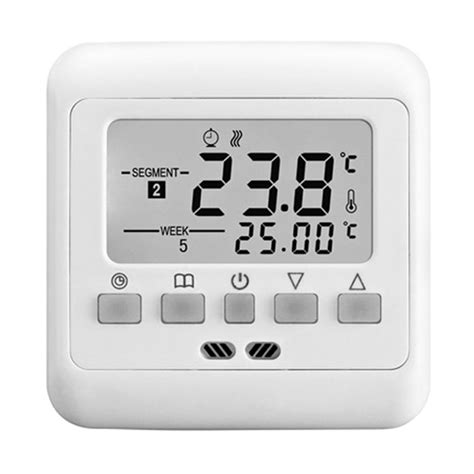 digital thermostat weekly programmable   ac wall floor thermostat  sensor cable room
