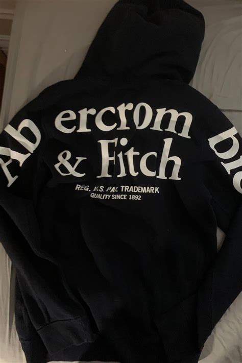 Abercrombie And Fitch Logo On The Back Hoodie Grailed